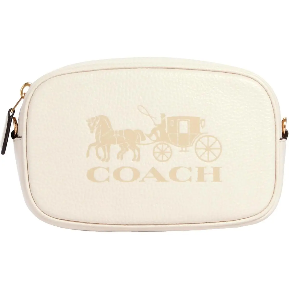Coach Pebbled Leather Jes Convertible Belt Bag 2 - Chalk