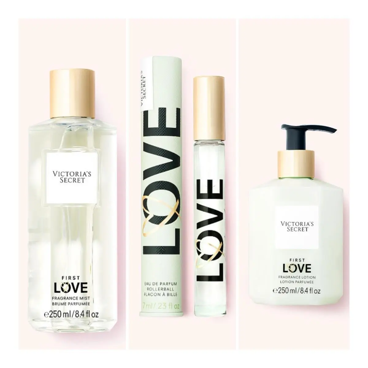 Victoria’s Secret First Love Eau de Parfum Rollerball / Fragrance Mist / Lotion