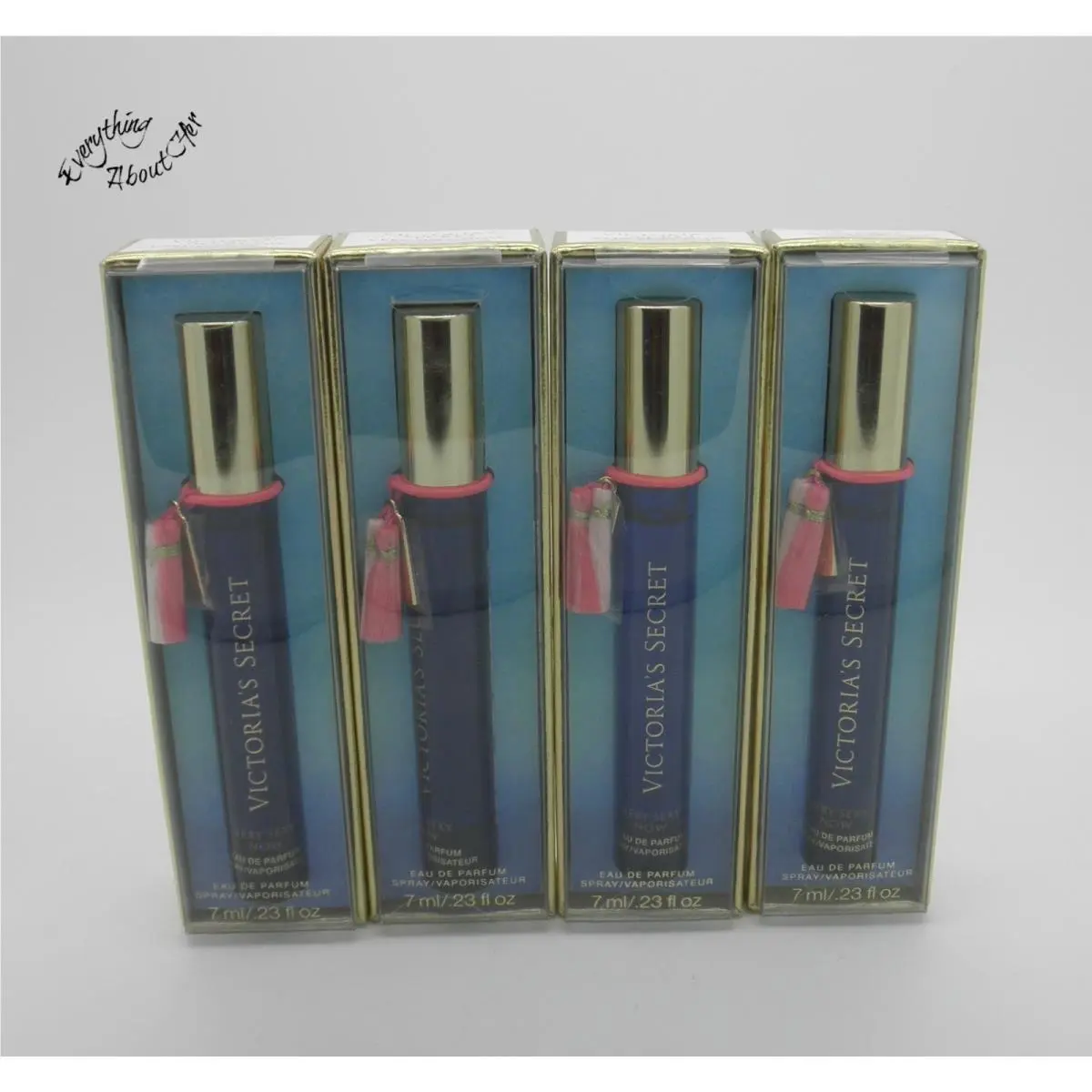 Lot of 4 Victoria`s Secret Eau de Parfum Spray Very Sexy Now Purse Size .23 oz