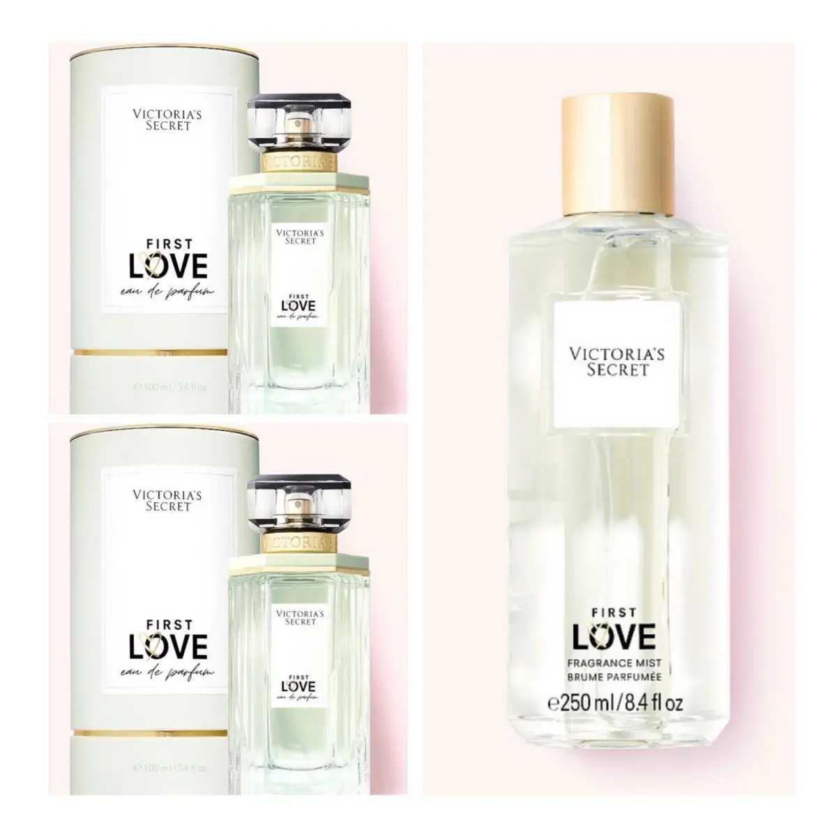 Victoria’s Secret First Love Eau de Parfum 3.4 Fl.oz. 2 and Fragrance Mist