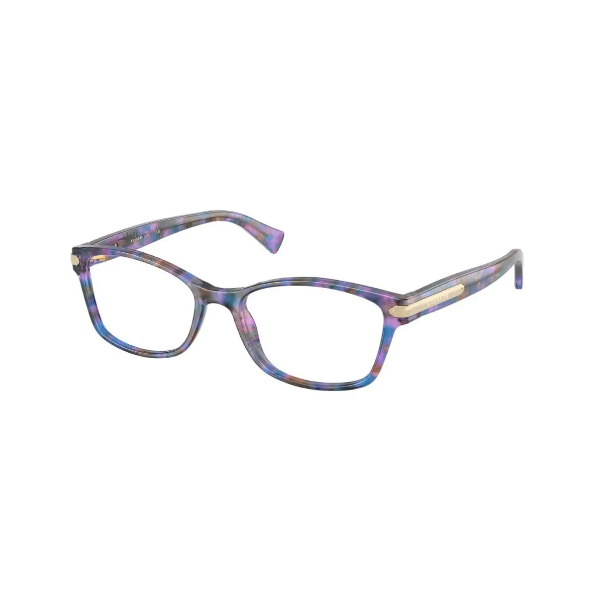 Coach HC6065 5288 Purple Confetti Tortoise Demo Lens 53 mm Women`s Eyeglasses