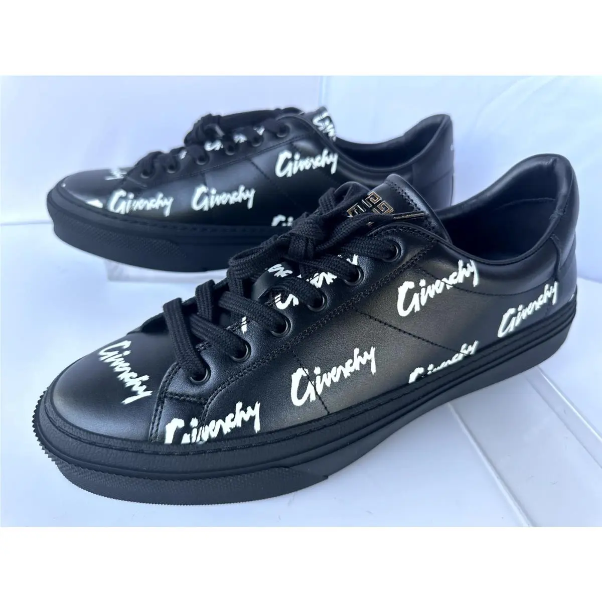 Givenchy Men`s City Sport Sneakers Size 10 Black Tennis Shoes