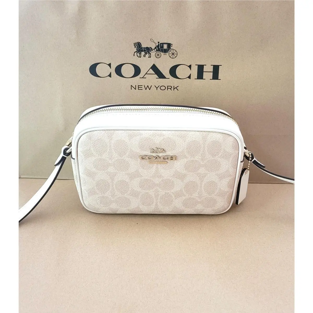 Coach Mini Jamie Camera Bag In Sketch Signature Canvas CBL94