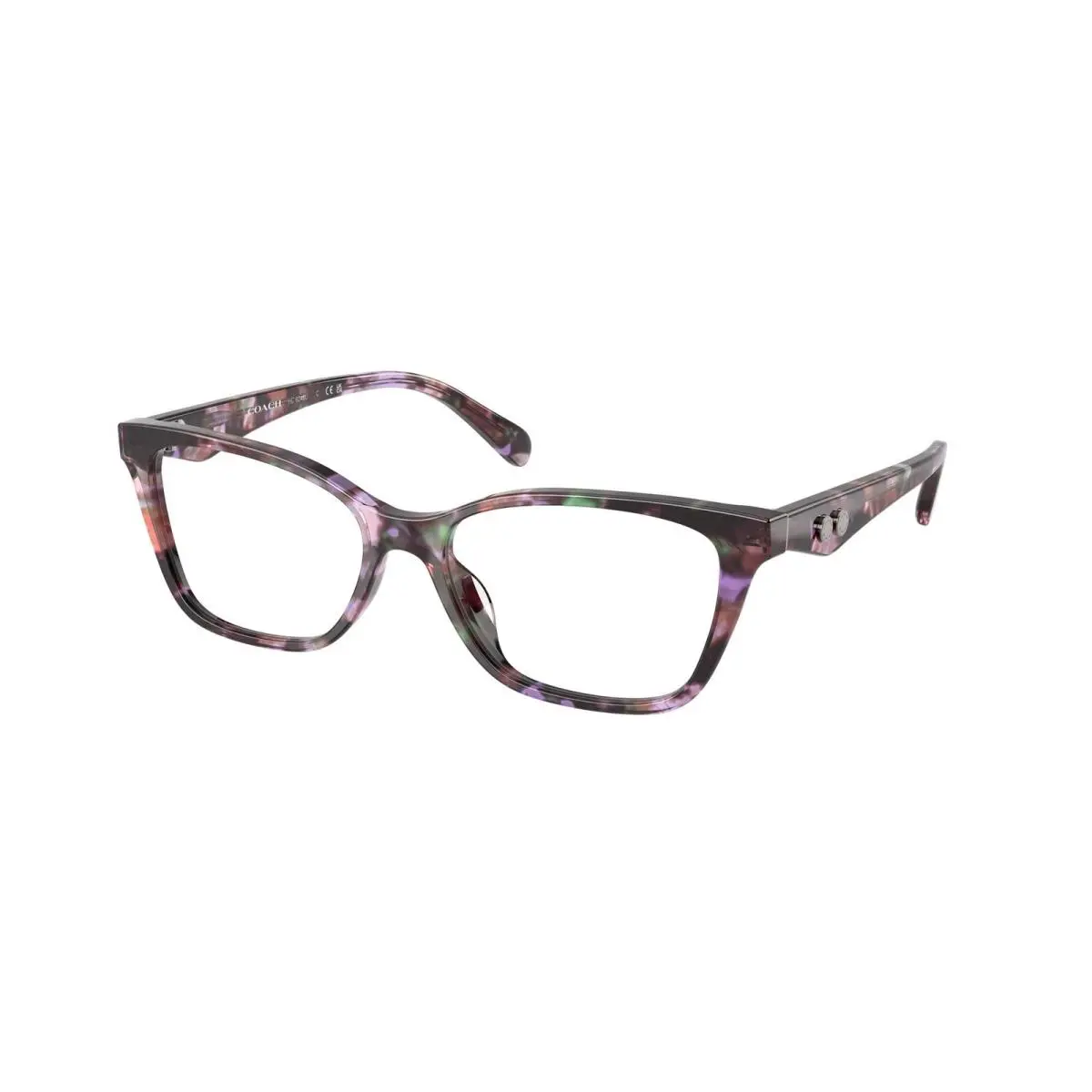 Coach HC6248U 5843 Amethyst Pearl Tortoise Demo Lens 52 mm Women`s Eyeglasses