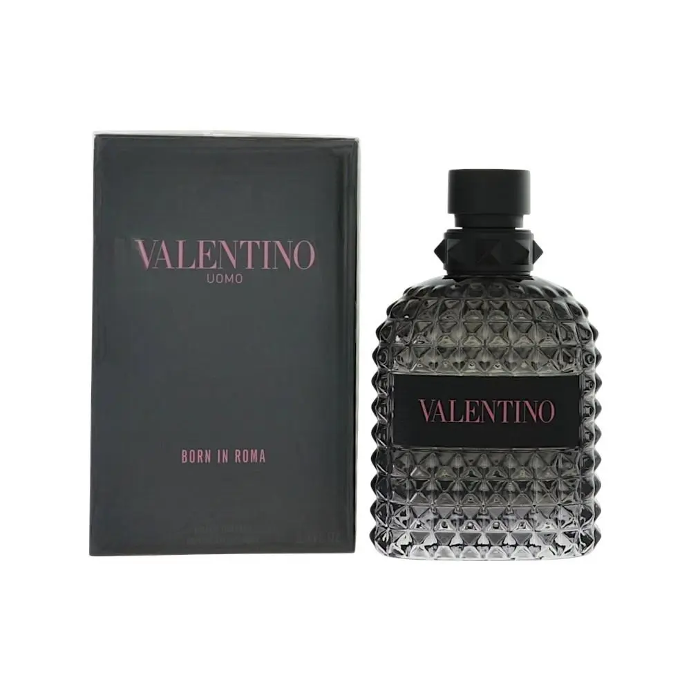 Born In Roma 3.4 Oz Eau De Toilette Spray by Valentino Box For Men
