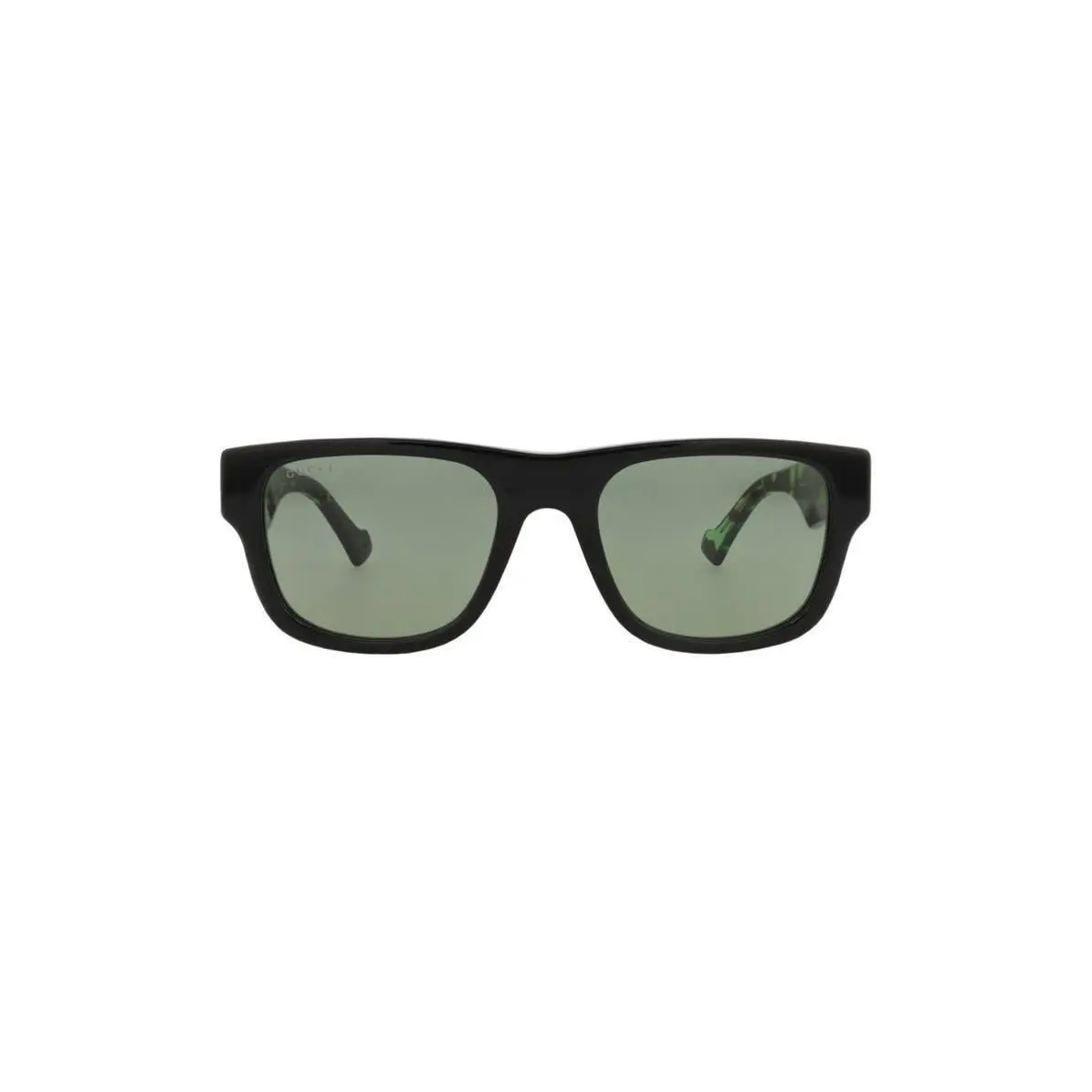 Gucci Men 53mm Square Sunglasses Black Havana Green