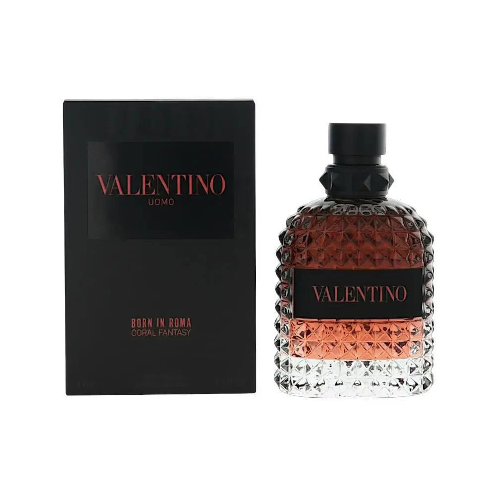 Born In Roma Coral Fantasy 3.40 Oz Eau De Toilette Spray by Valentino Box For