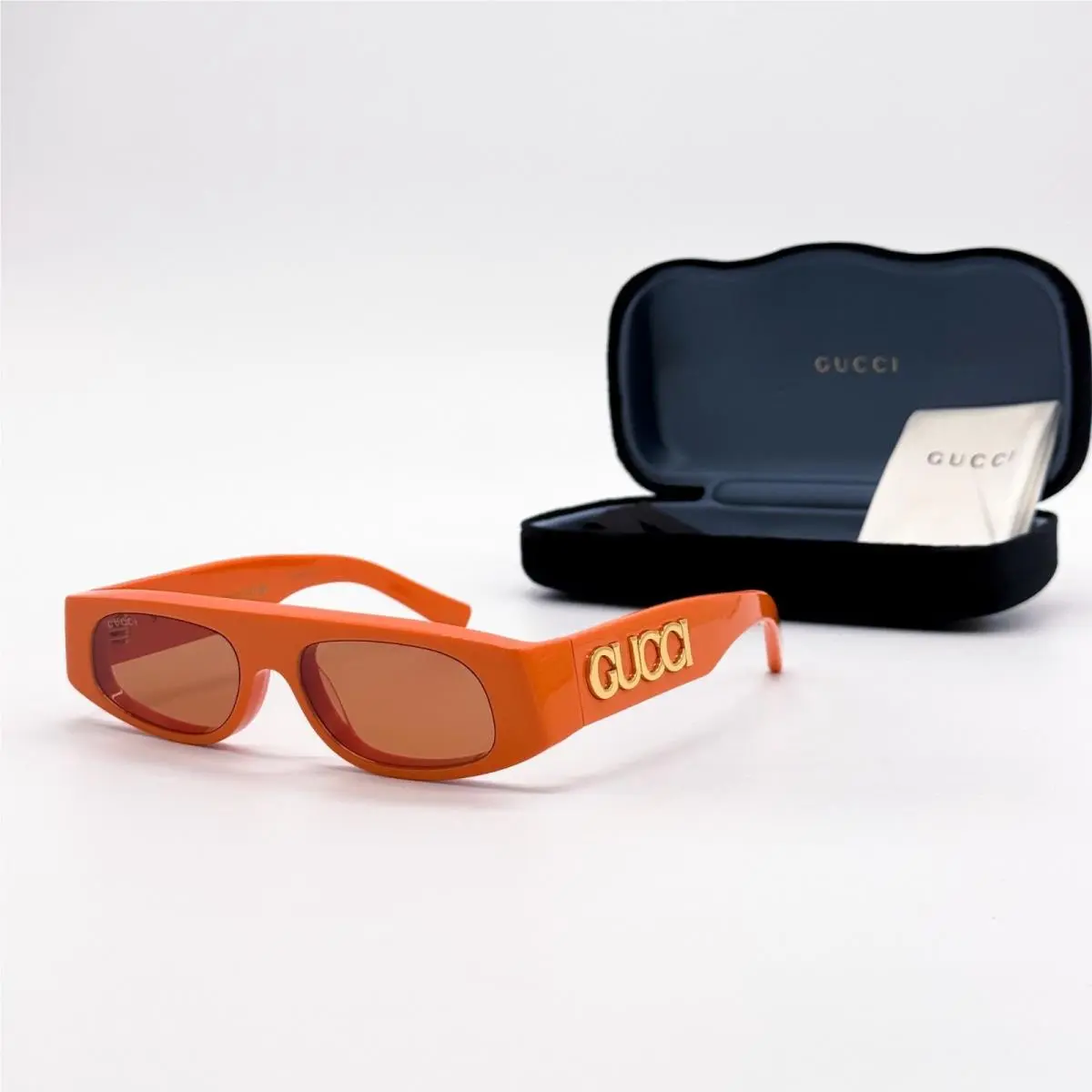 Gucci Sunglasses GG1771S 007 Orange Women Eyewear Gucci