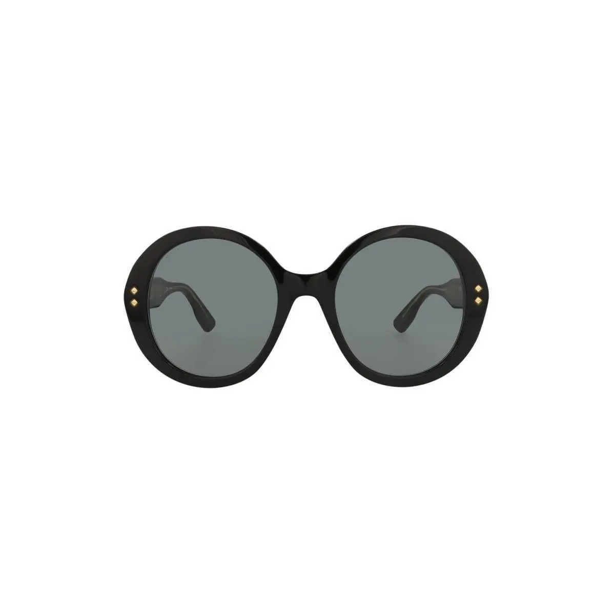 Gucci Women 54mm Round Sunglasses Black Black Grey