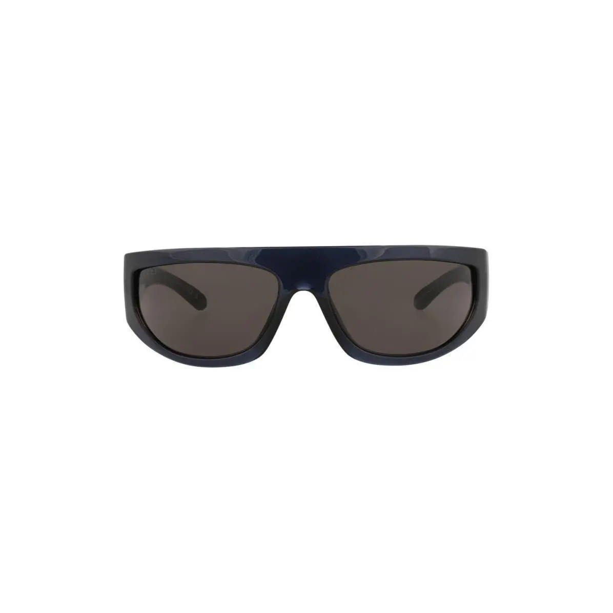 Gucci Men 64mm Wrap Sunglasses Blue Blue Grey