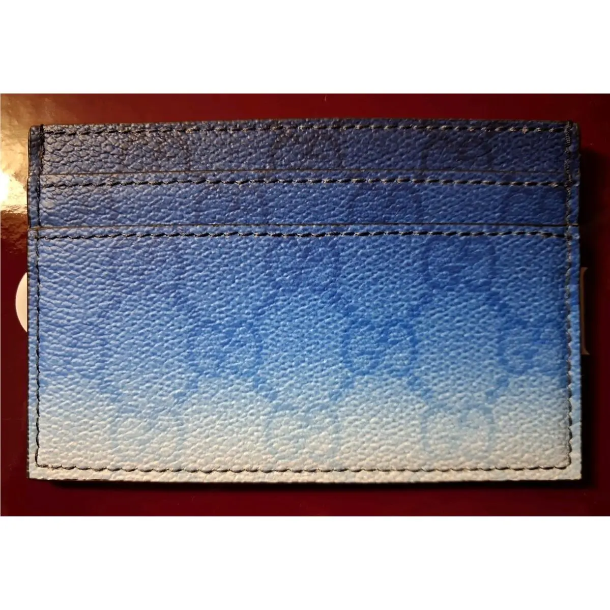 Gucci Chroma Card Case Blue See Description