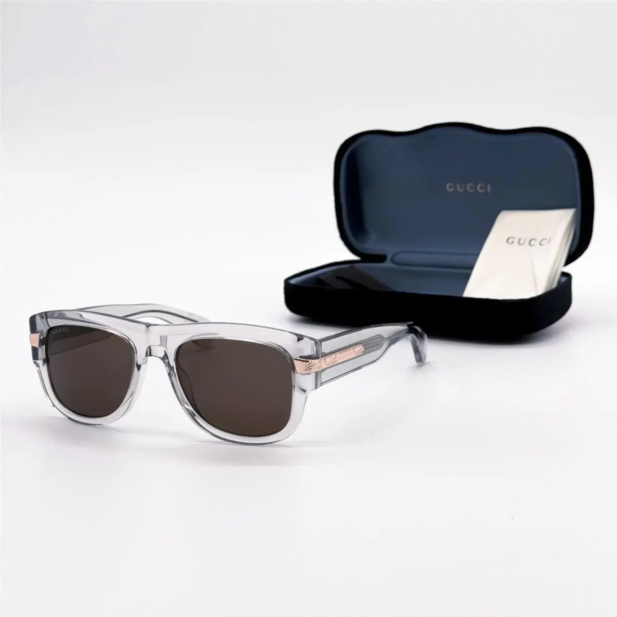 Gucci Sunglasses GG1517S 006 Clear Brown Men Gucci Eyewear