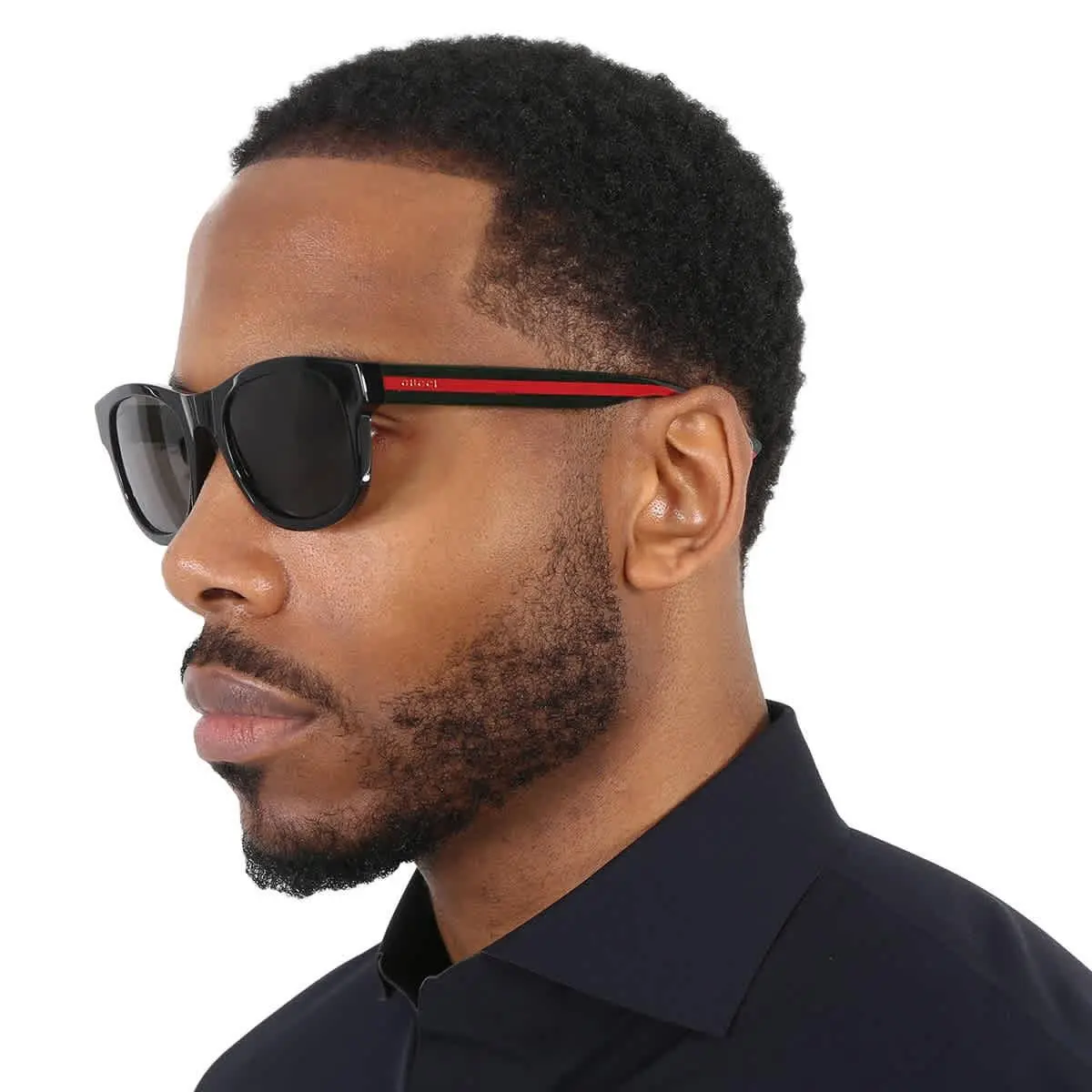 Gucci Polarized Grey Square Men`s Sunglasses GG0003S 006 52 GG0003SN 006 52