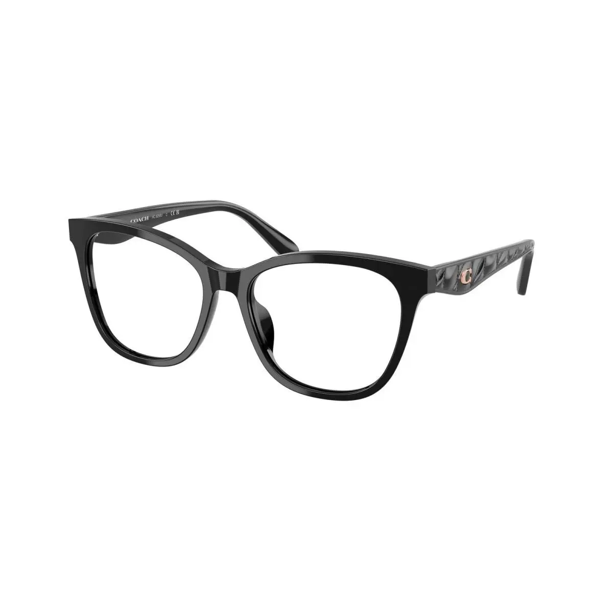 Coach HC 6256 U Black Demo Lens 5002 Eyeglasses