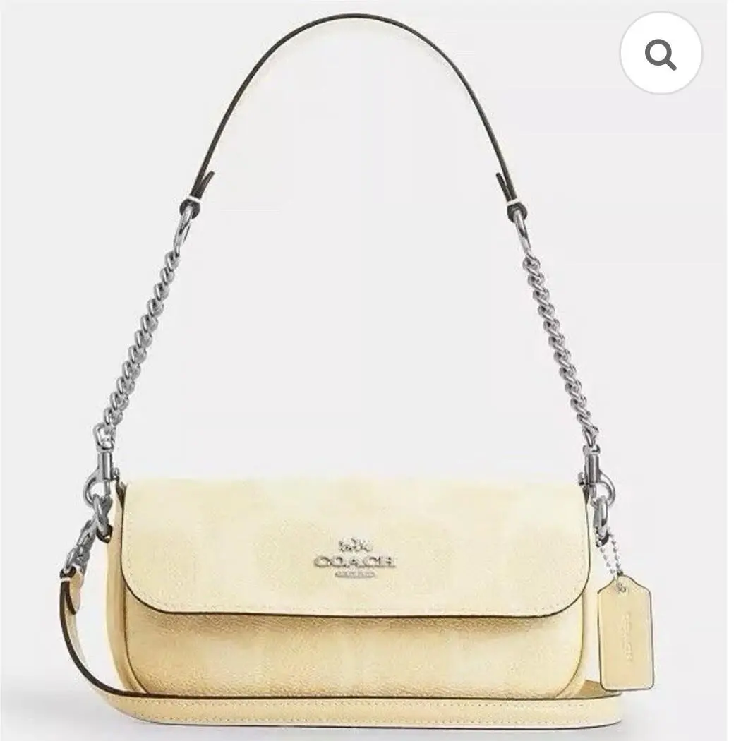 Coach Hailey Flap Crossbody Shoulder Women Bag In Signature Canvas CAN70