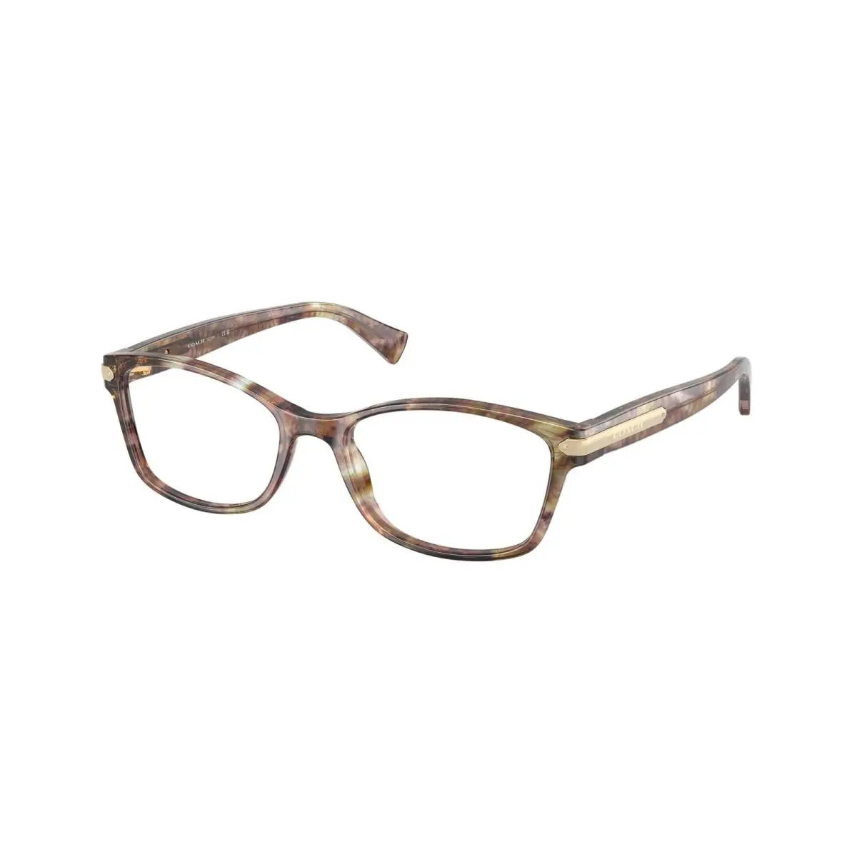 HC6065 5287 Light Brown Confetti Tortoise Demo Lens 53mm Womens Eyeglasses by Coach