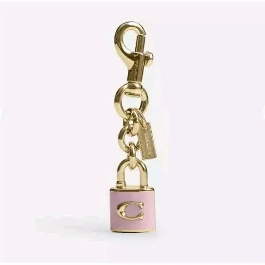 Lock Bag Charm Pink CEF95 with Dust Bag by Coach