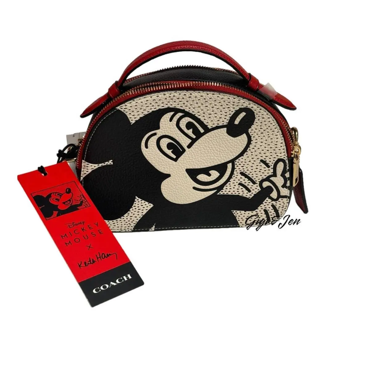 Coach Disney Mickey Mouse X Keith Haring Serena Satchel Crossbody Bag