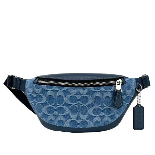 Coach Warren Mini Signature Denim Fanny Belt Bag