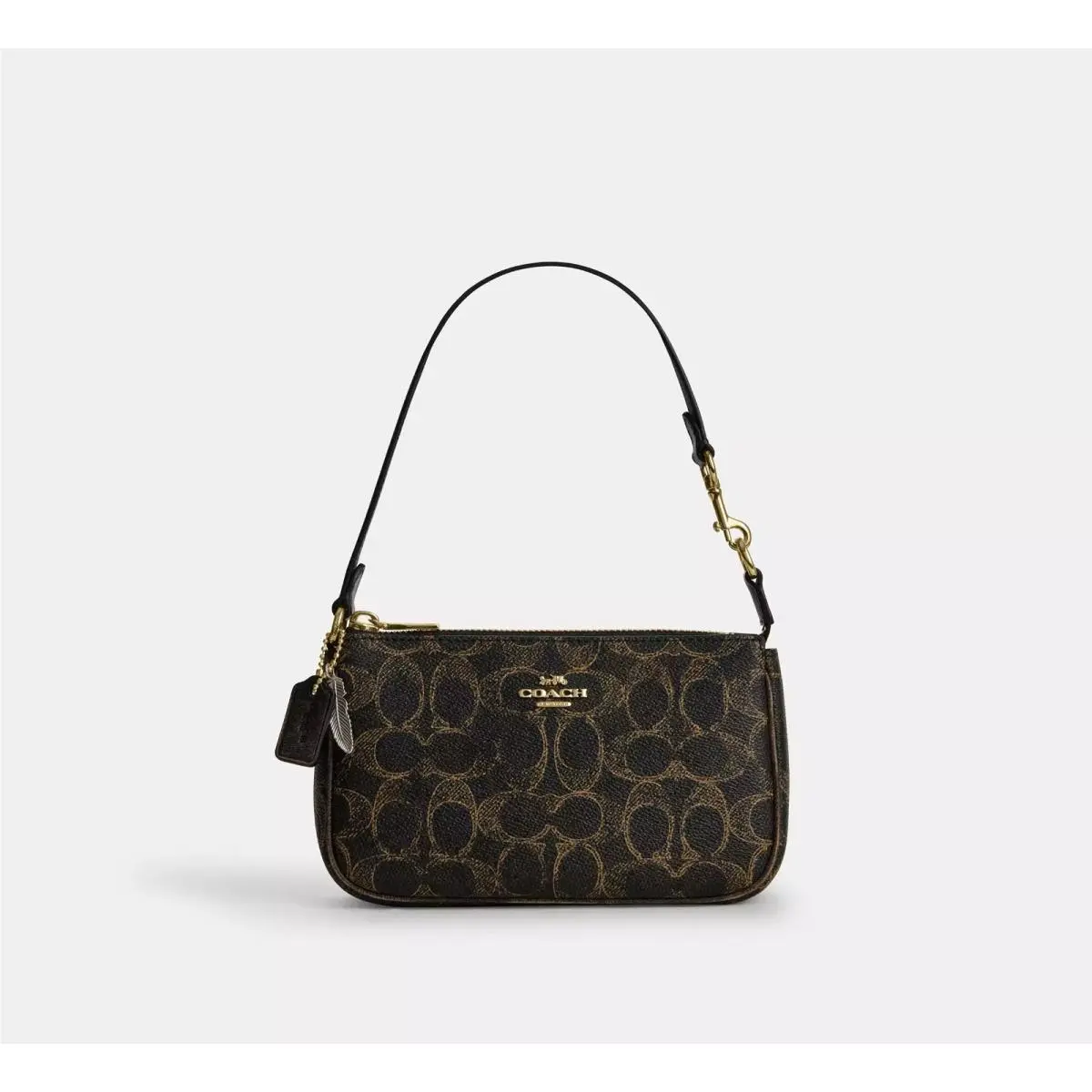 Coach Nolita 19 In Loved Signature Canvas with Charms CDW32 Gold/brown