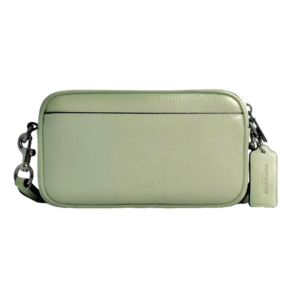 Coach Jayden Crossbody Pebbled Leather Bag Pistachio Green CRI79