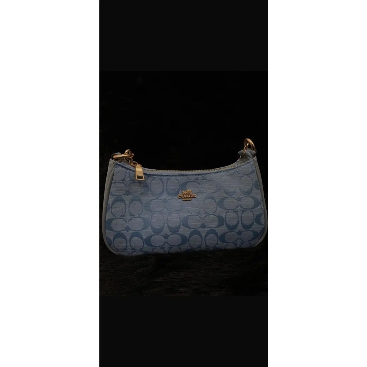 Coach Small Purse Crossbody Blue Color