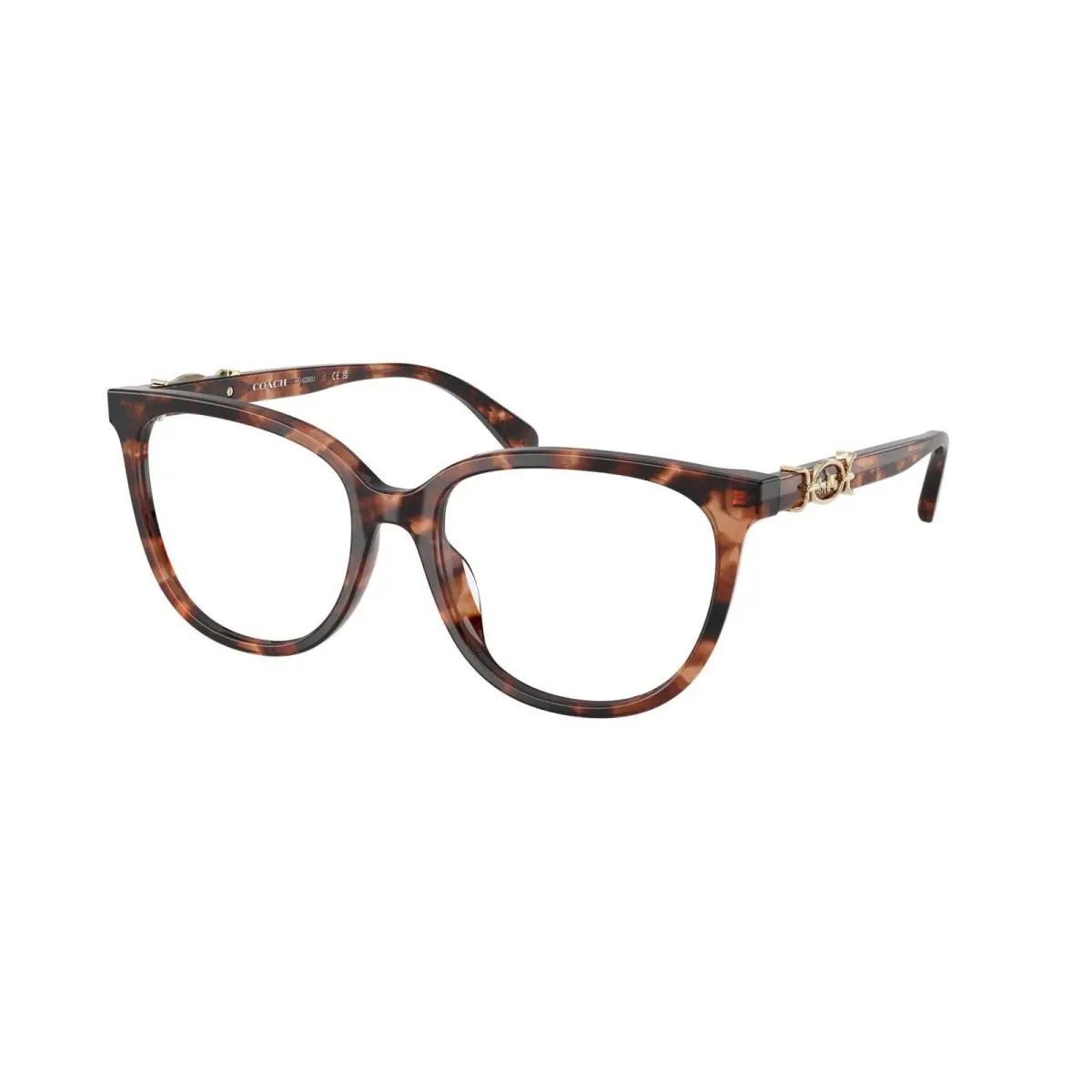 Coach HC 6260 U Peach Tortoise Demo Lens 5590 Eyeglasses
