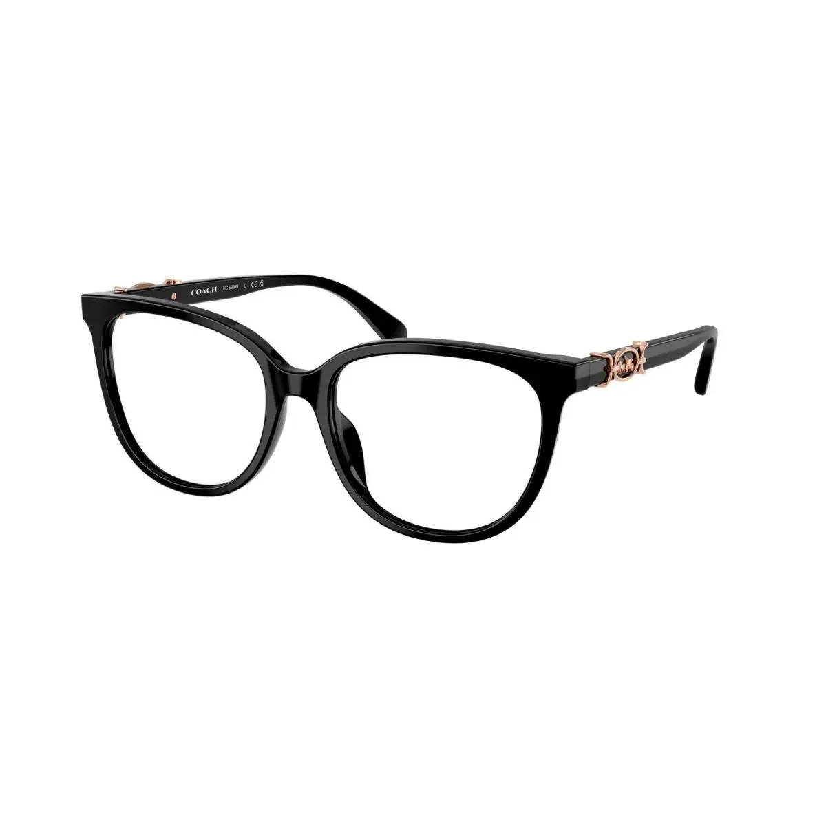 Coach HC 6260 U Black Demo Lens 5002 Eyeglasses