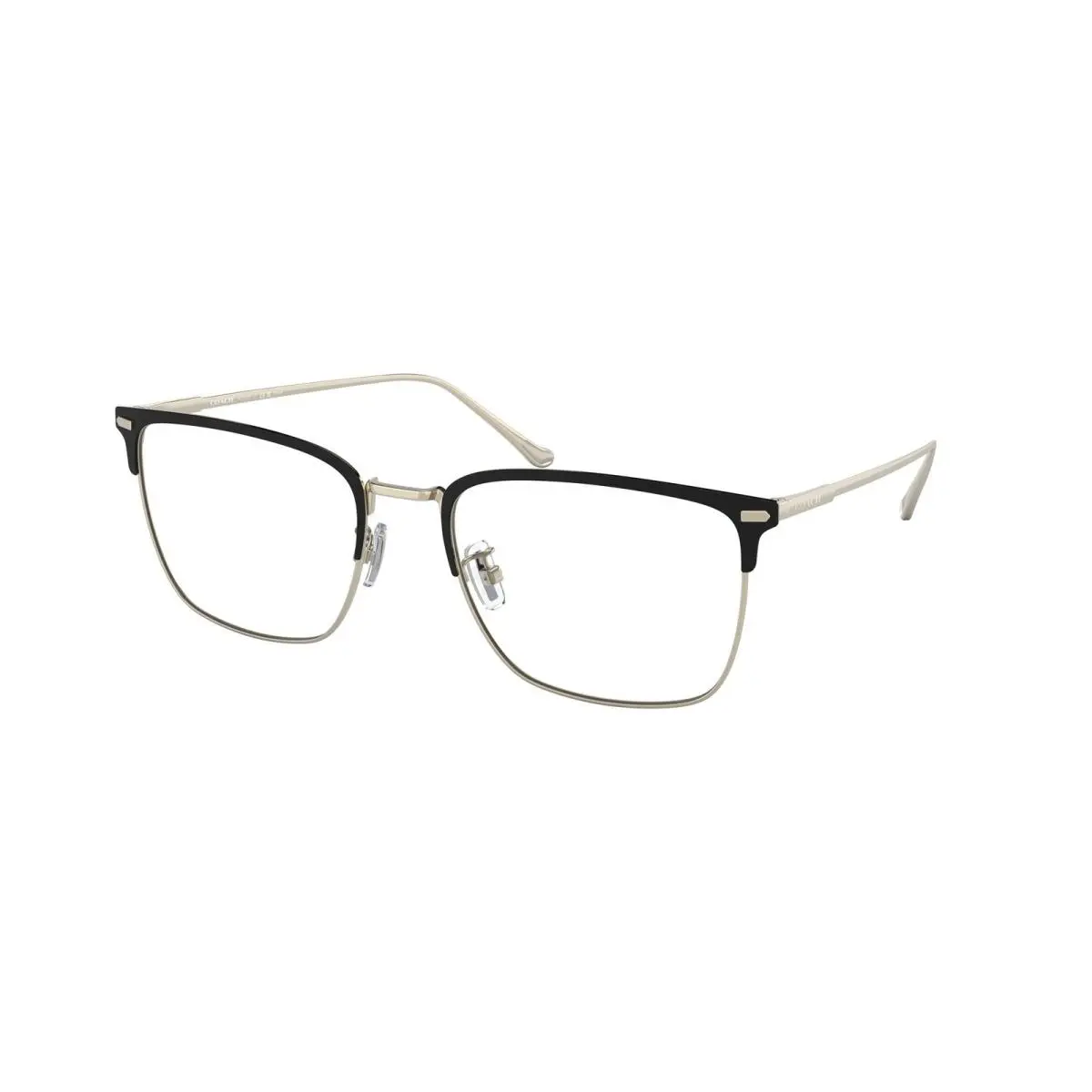 Coach HC5149T 9005 Black Light Gold Demo Lens 56 mm Men`s Eyeglasses