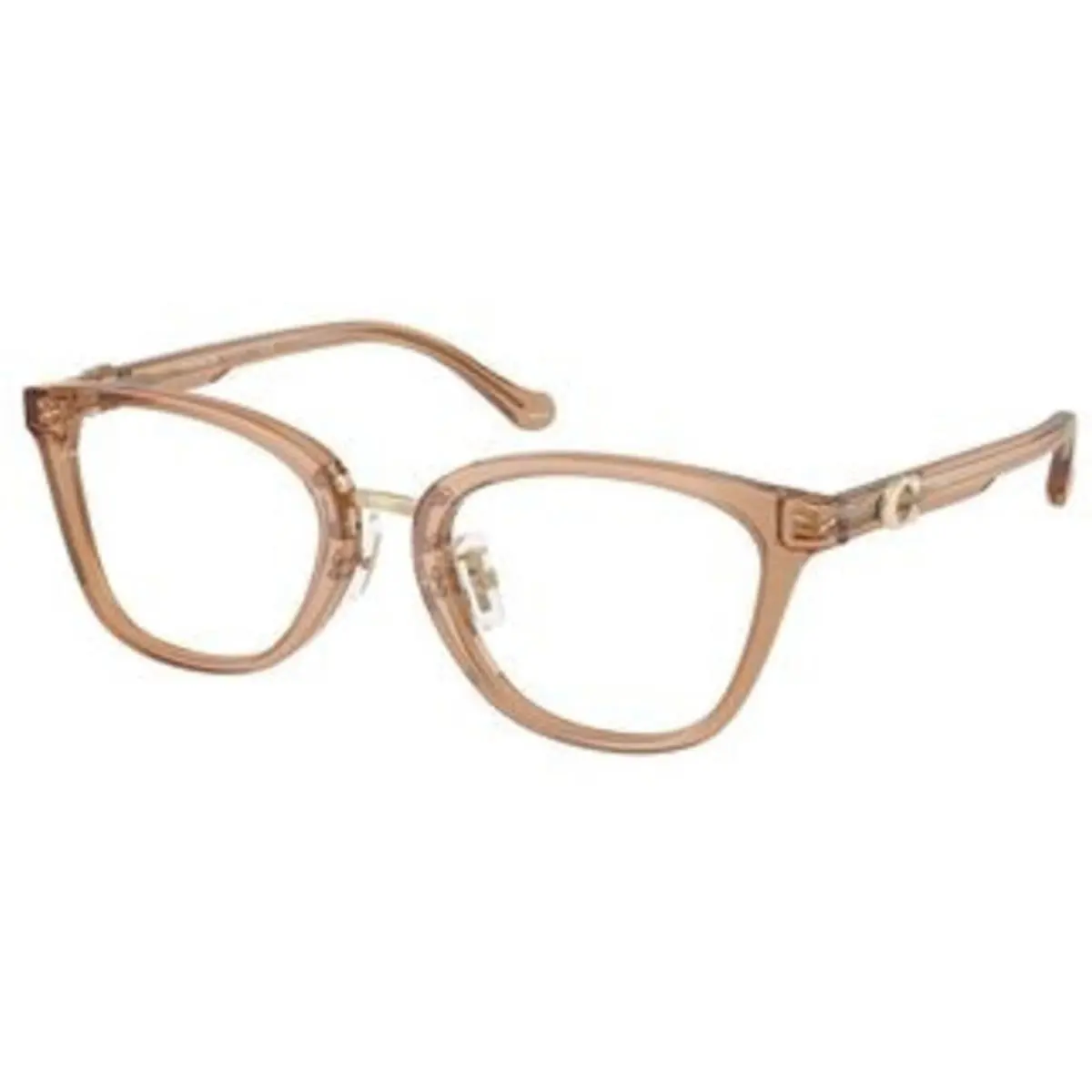 Coach HC 6272 F Transparent Brown Demo Lens 5654 Eyeglasses