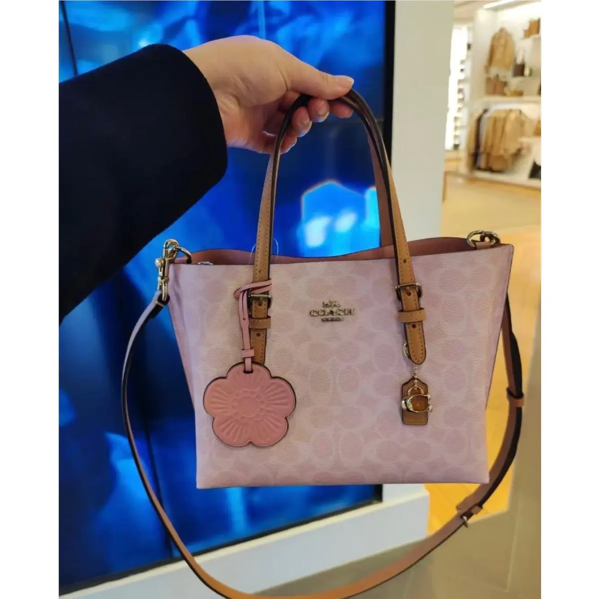 Coach Powder Pink Mollie Tote Bag 25 CER24 Soldout Ships Today