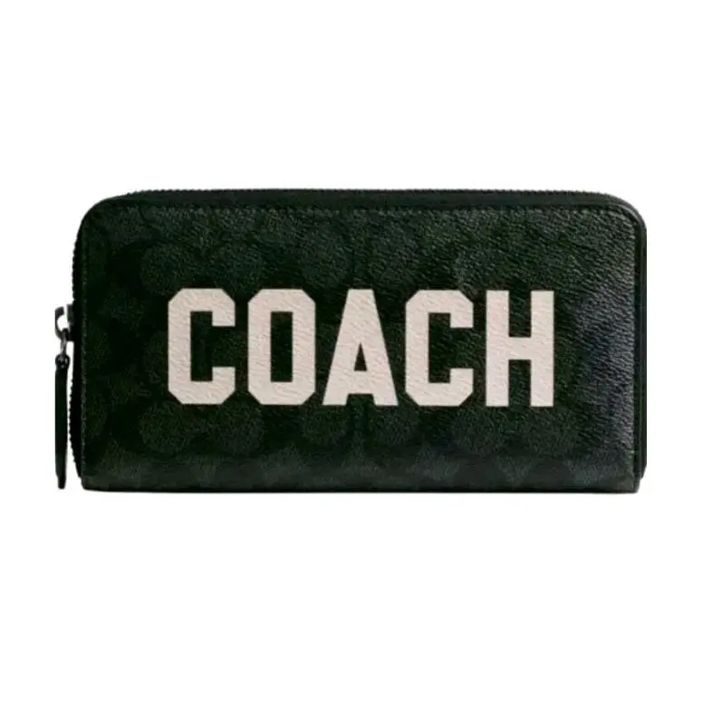 Coach Accordion Wallet in Signature with Coach Graphic