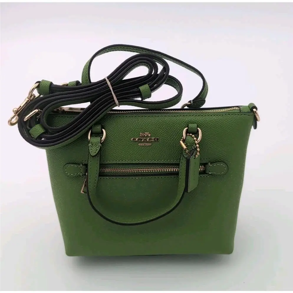 Coach Mini Gallery Crossbody In Neon Green Style CA844
