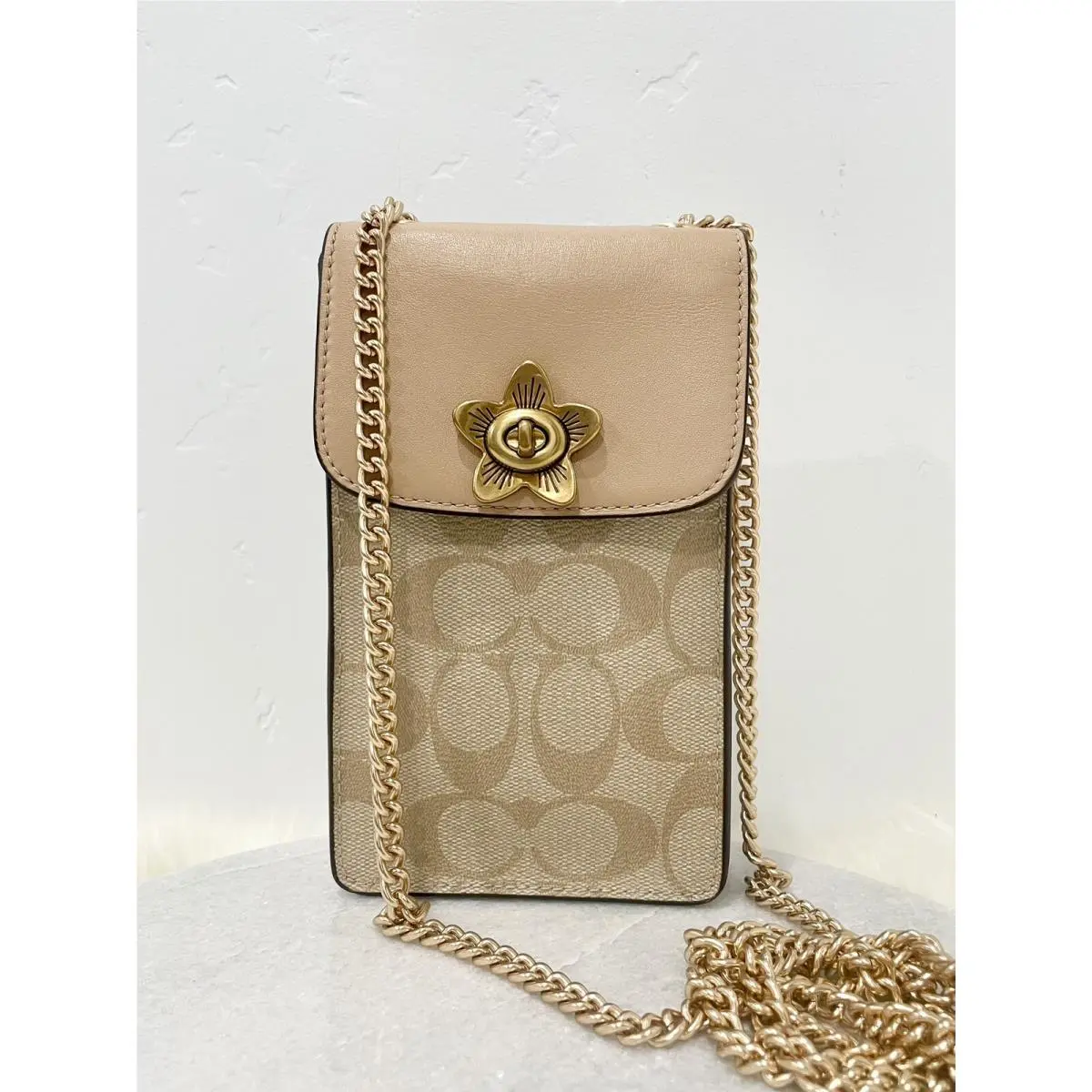 Coach N/s Crossbody Shoulder Sig Canvas Light Khaki/beechwood Multi