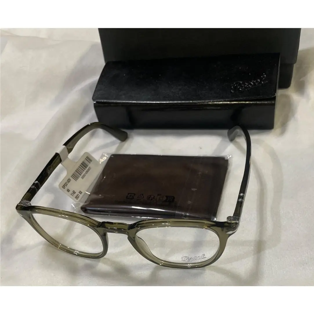 Persol PO3143V Olive Green Transparent Frame