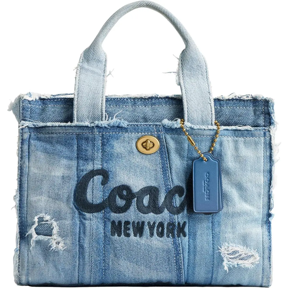 Coach Cargo Tote 26 in Upcycled Denim