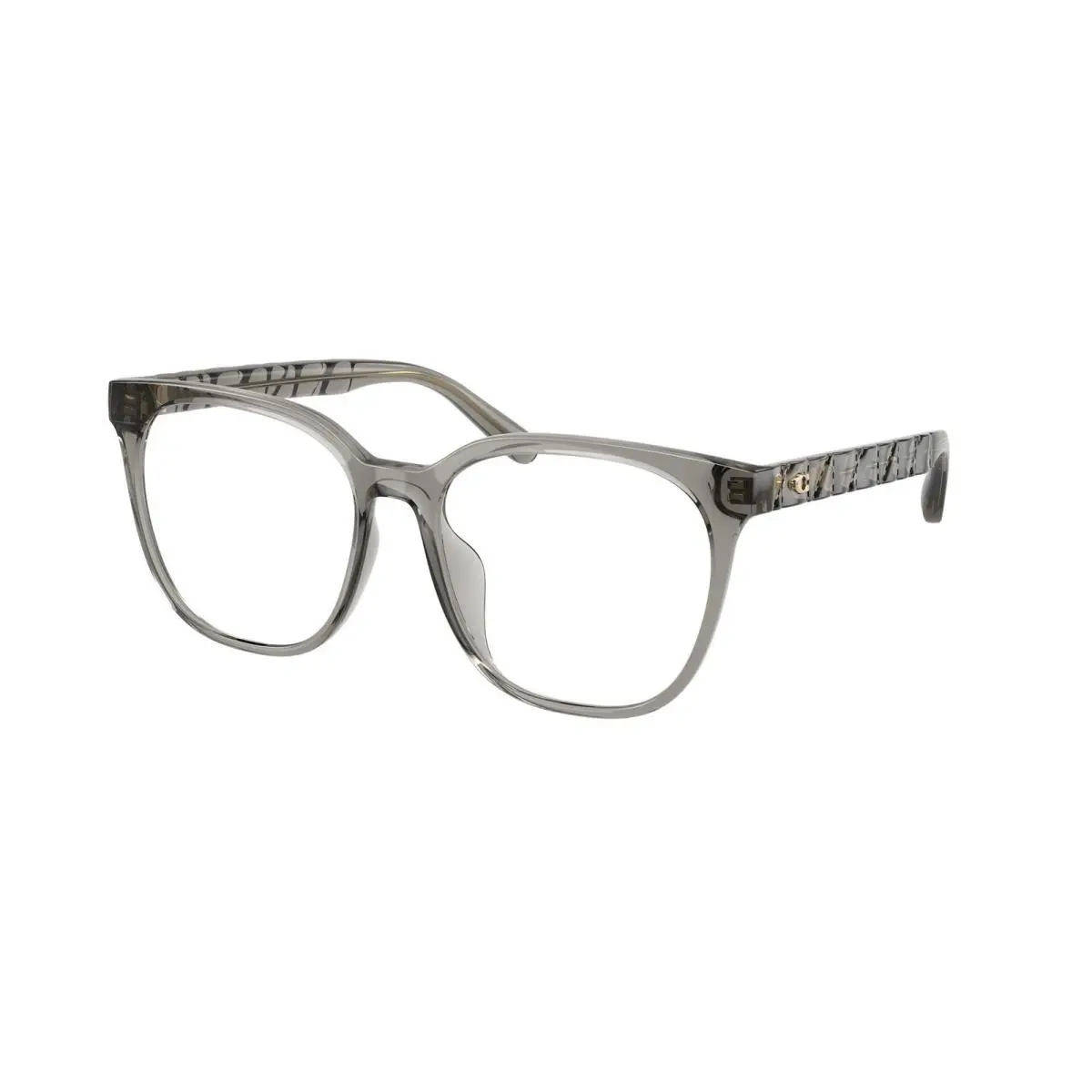 Coach HC 6267 D Transparent Light Grey Demo Lens 5886 Eyeglasses