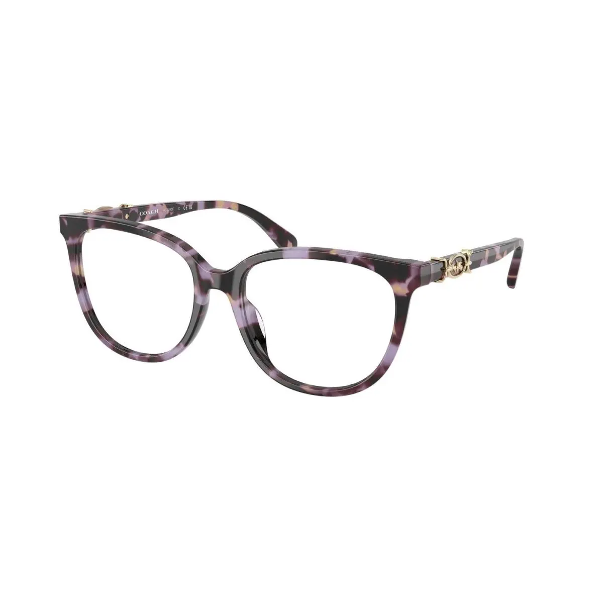 Coach HC 6260 F Purple Tortoise Demo Lens 5612 Eyeglasses