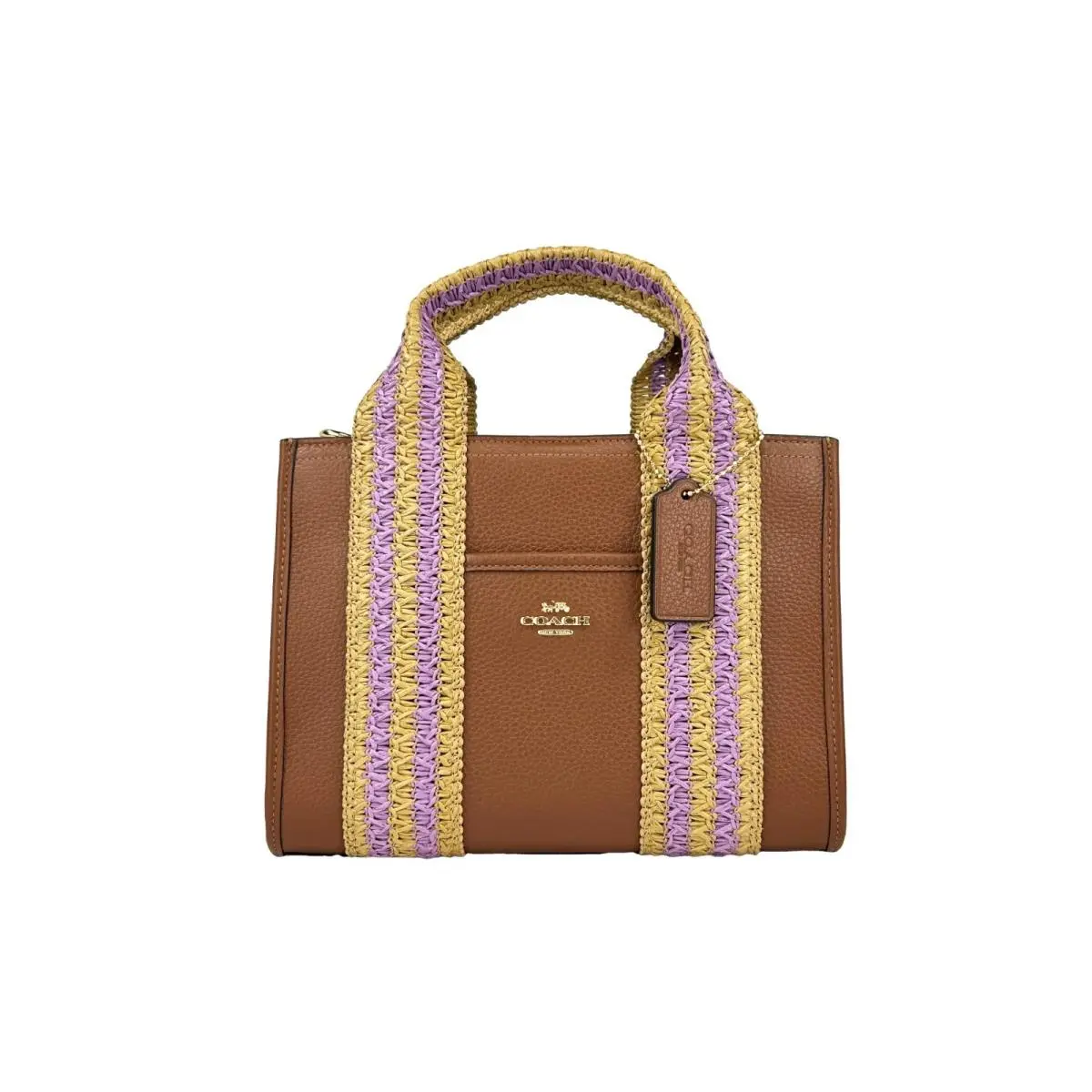 Coach Straw Web Smith 24 Tote Bag Purse