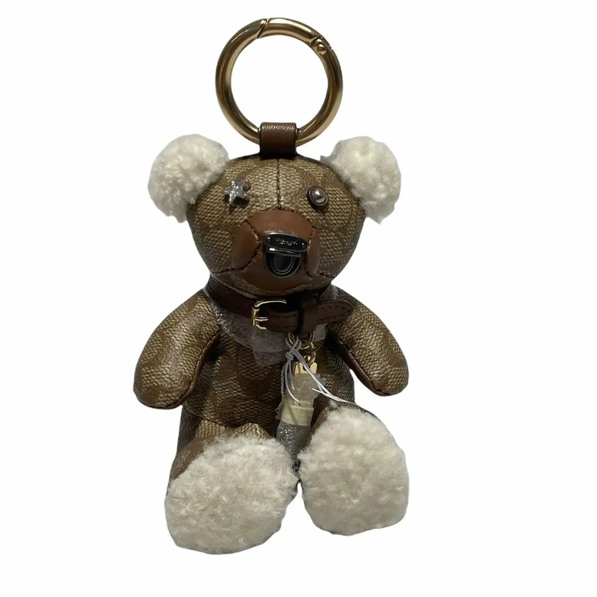 Bear Collectible Bag Charm In Signature Canvas by Coach
