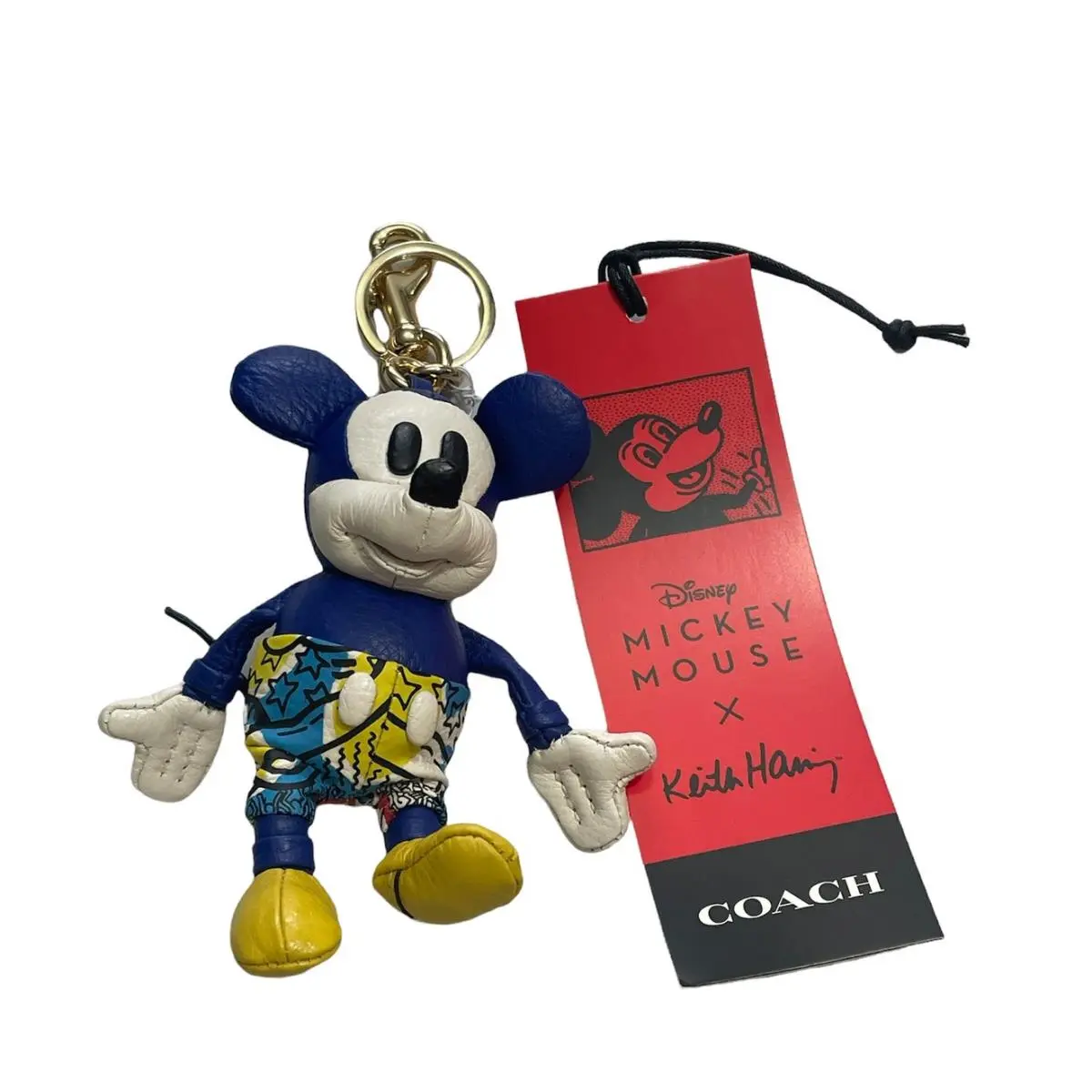 Limited Edition Disney Mickey Mouse X Keith Haring Collectible Bag Charm by Coach