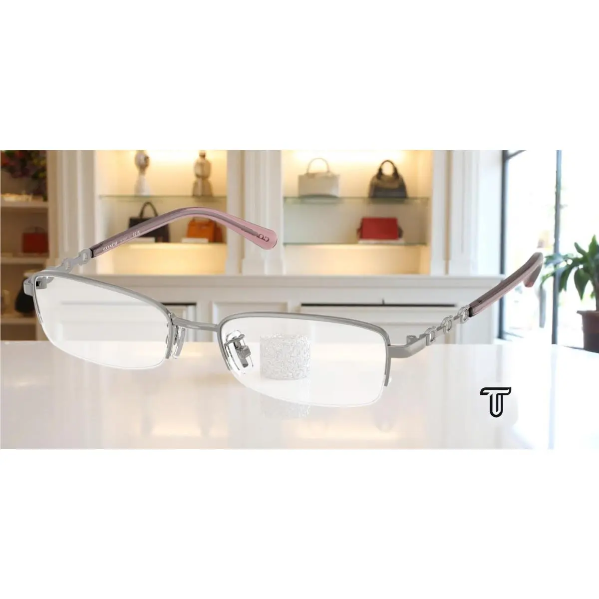 Coach HC5097 9004 Rectangle Gunmetal Demo Lens 52 mm Women`s Eyeglasses
