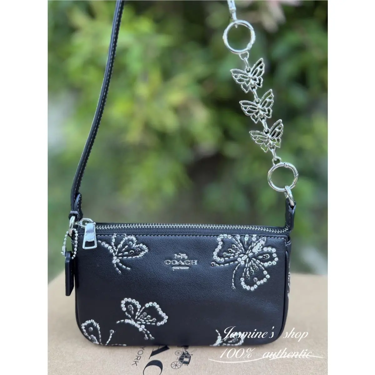 Coach Nolita 19 with Sparkly Butterfly Print CCF58