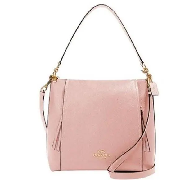Coach 79994 Marlon Hobo Crossbody Purse Bag Blossom Pink