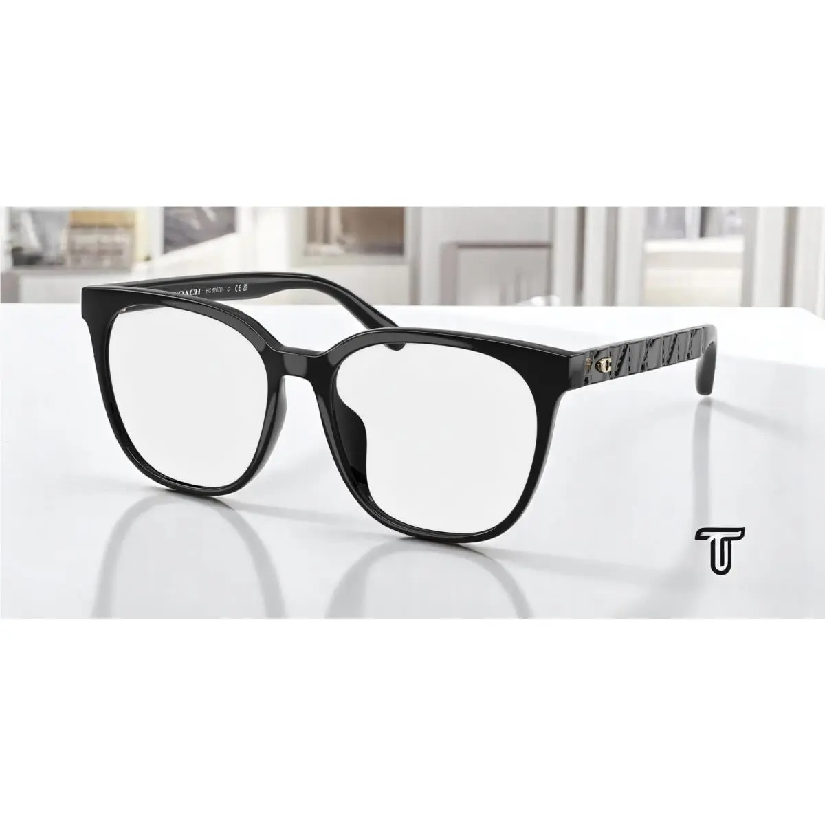 Coach HC6267D 5002 Black Demo Lens 54 mm Women`s Eyeglasses