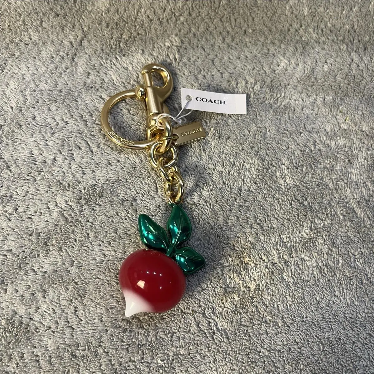 Coach X Observed By Us Radish Bag Charm Keychain Key Ring CU309