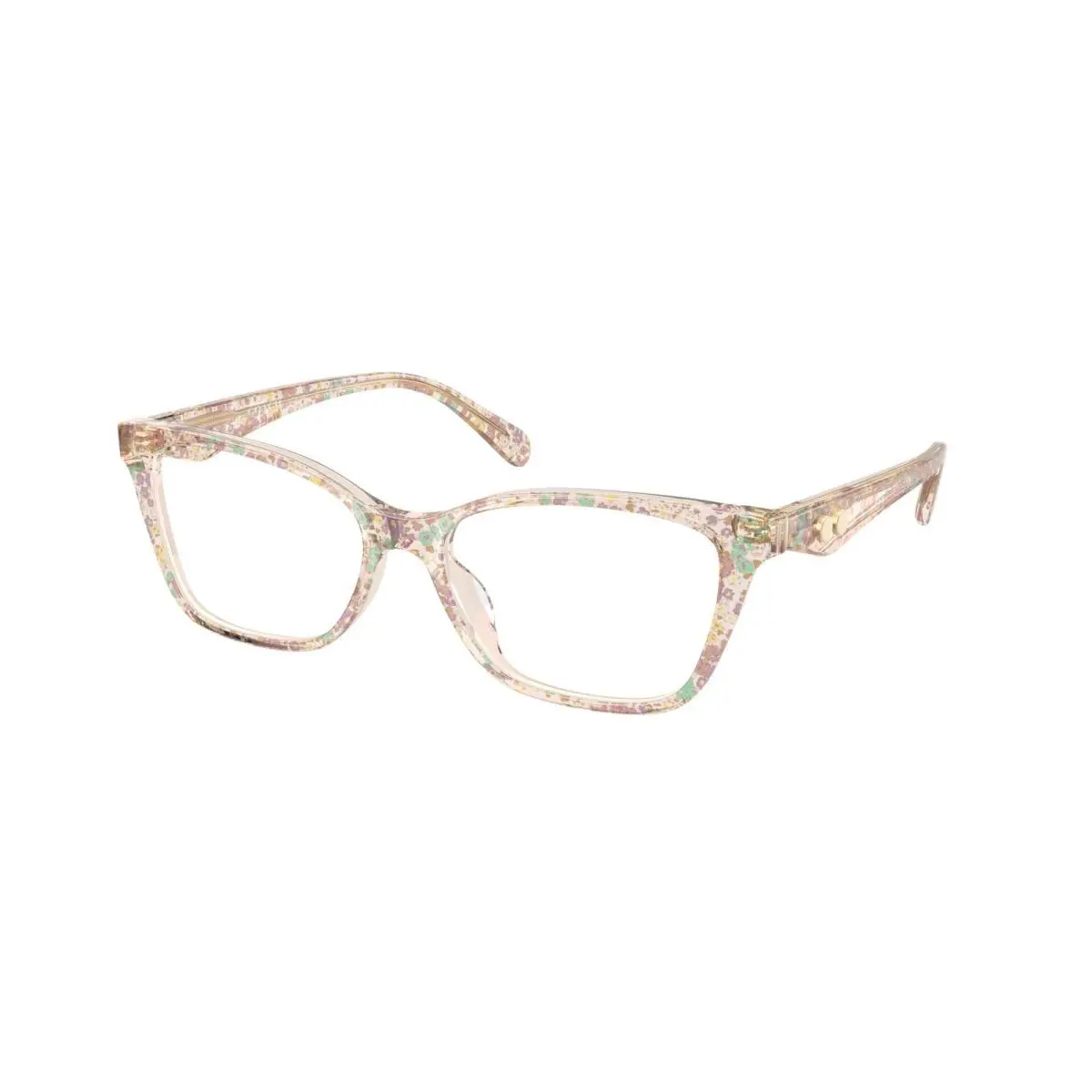 Coach HC 6248 U Transparent Floral Field Demo Lens 5894 Eyeglasses