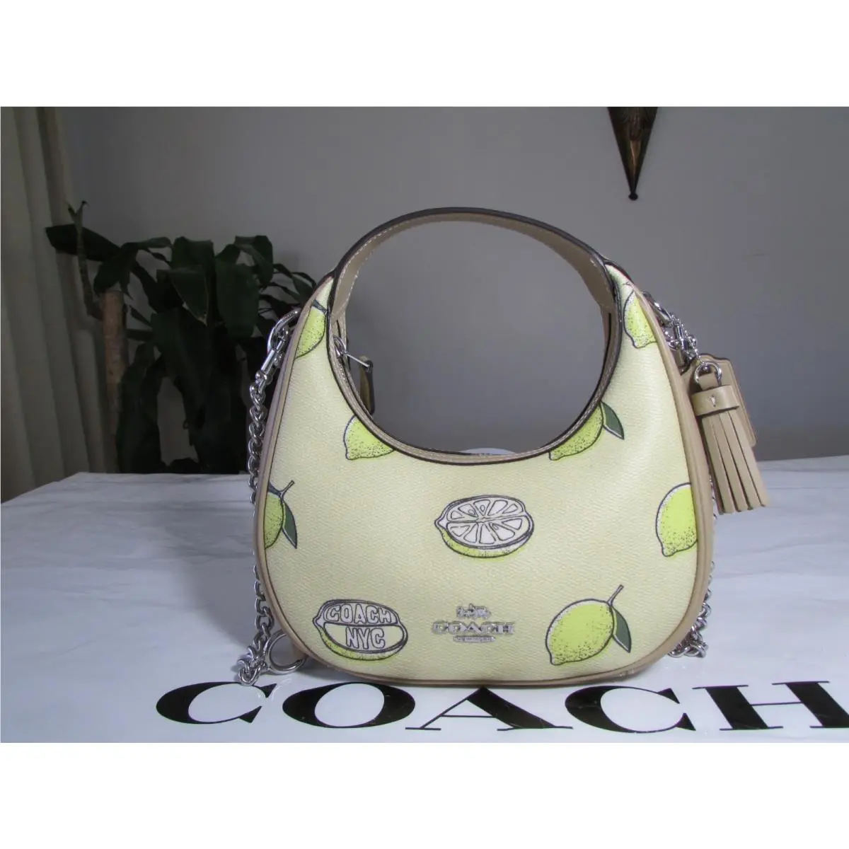 Carmen Mini Crossbody Bag with Lemon Print CAL00 Garden Glade Multi by Coach