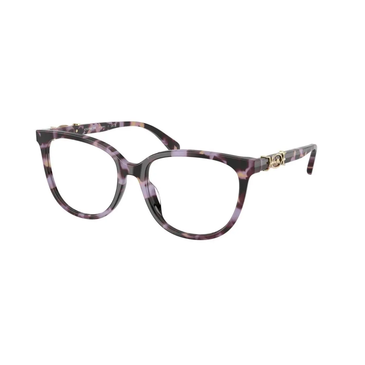 Coach HC 6260 U Purple Tortoise Demo Lens 5612 Eyeglasses
