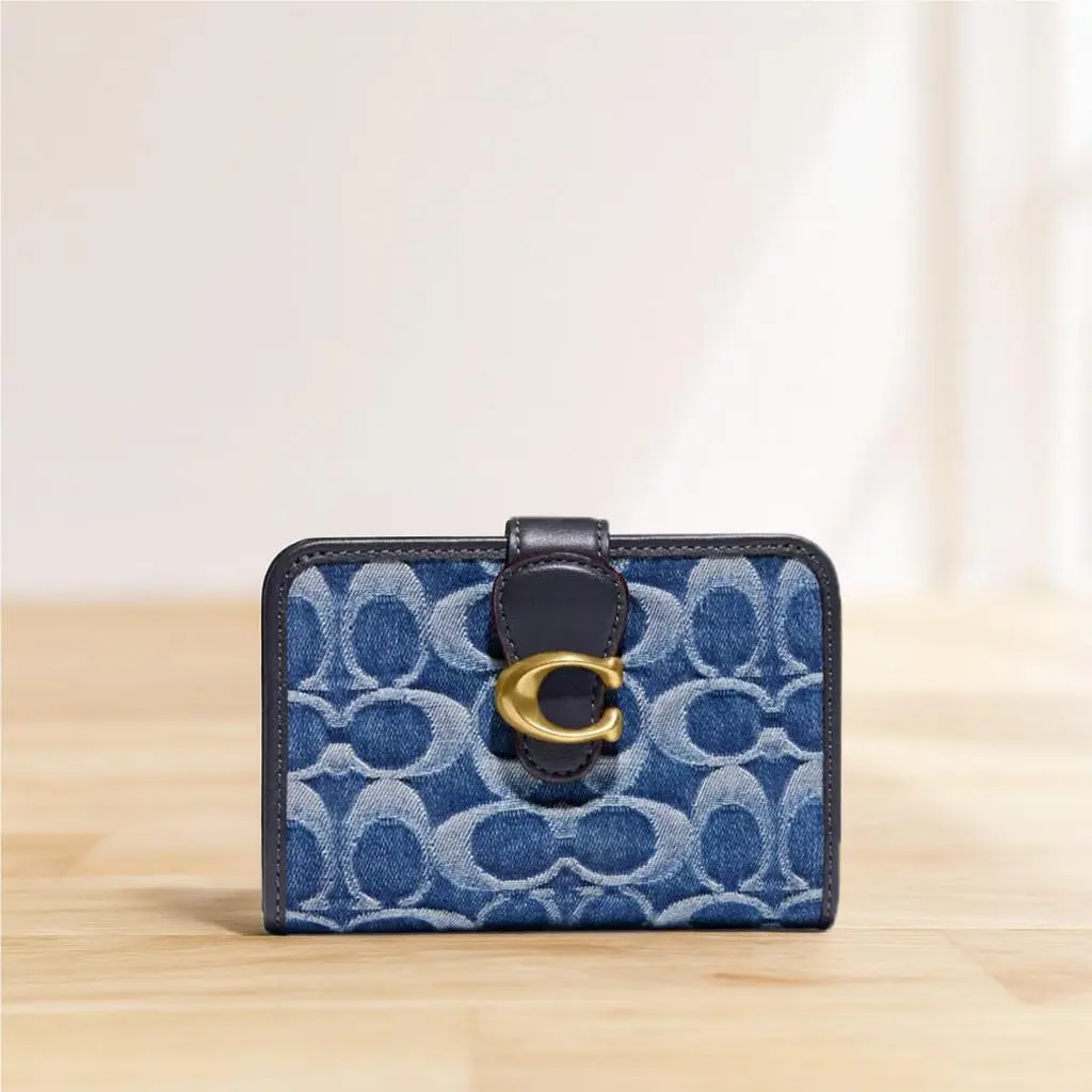 Coach Tabby Medium Wallet Signature Denim CA196 Outlet